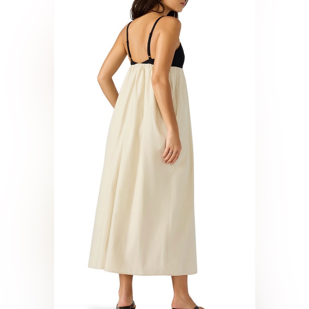Women’s Steve Madden Emmaline Empire Waist Cotton Poplin Maxi Dress Small - Picture 2 of 3